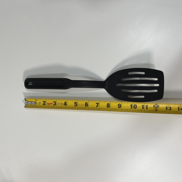 The Pampered Chef Slotted Spatula Black Nylon Spoon Utensil Set 13" USA - Picture 5 of 16